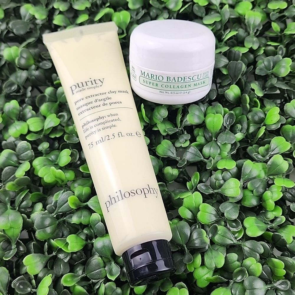 New skincare beauty products face masks 2 piece bundle set Mario badescu purity - Picture 1 of 3